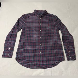 Ralph Lauren Boys Shirt Button‎ Down Extra Large Long Sleeve Plaid - XL (18-20)